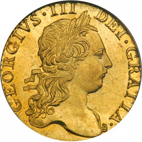 Guinea Obverse Image minted in UNITED KINGDOM in 1772 (1760-20 - George III)  - The Coin Database