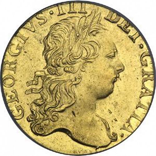 Guinea Obverse Image minted in UNITED KINGDOM in 1773 (1760-20 - George III)  - The Coin Database