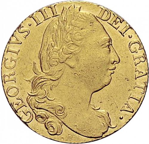 Guinea Obverse Image minted in UNITED KINGDOM in 1777 (1760-20 - George III)  - The Coin Database