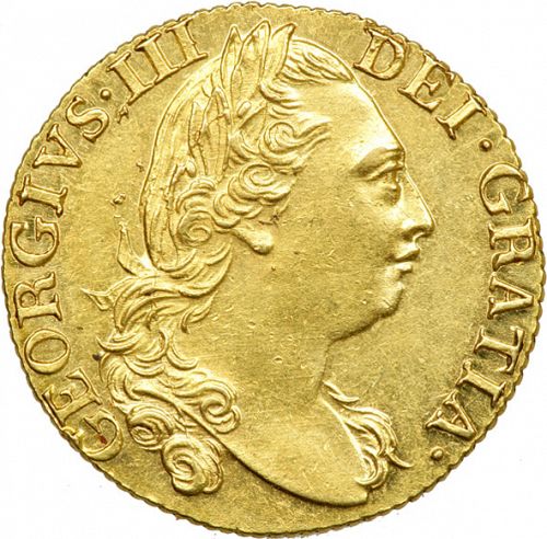 Guinea Obverse Image minted in UNITED KINGDOM in 1785 (1760-20 - George III)  - The Coin Database