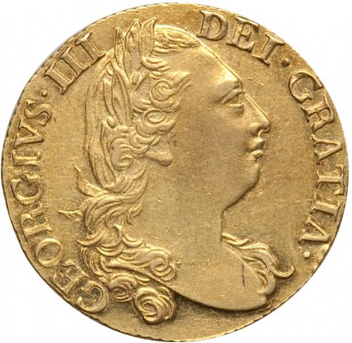 Guinea Obverse Image minted in UNITED KINGDOM in 1786 (1760-20 - George III)  - The Coin Database