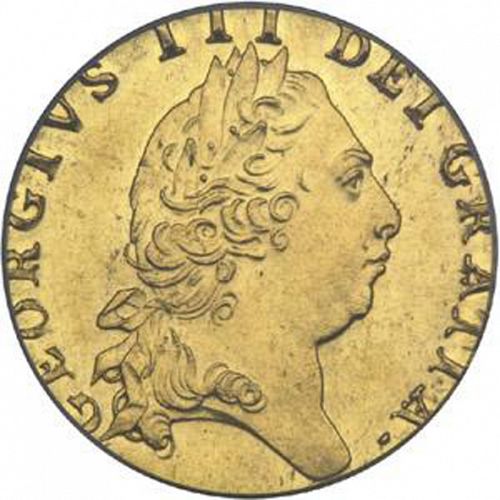 Guinea Obverse Image minted in UNITED KINGDOM in 1799 (1760-20 - George III)  - The Coin Database