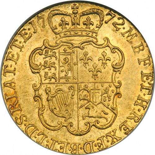 Guinea Reverse Image minted in UNITED KINGDOM in 1772 (1760-20 - George III)  - The Coin Database