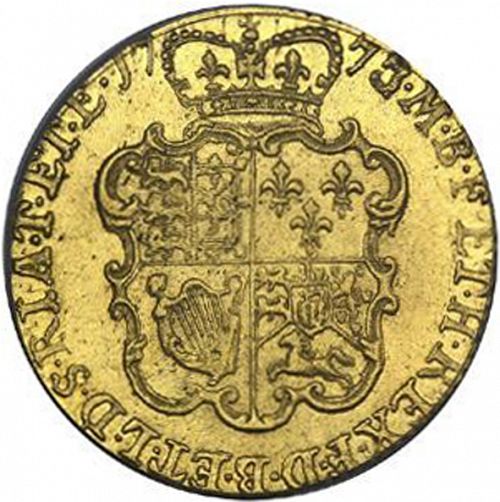 Guinea Reverse Image minted in UNITED KINGDOM in 1773 (1760-20 - George III)  - The Coin Database