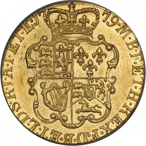 Guinea Reverse Image minted in UNITED KINGDOM in 1779 (1760-20 - George III)  - The Coin Database