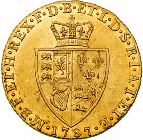 Guinea Reverse Image minted in UNITED KINGDOM in 1787 (1760-20 - George III)  - The Coin Database