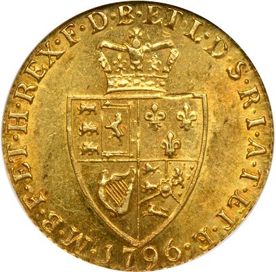 Guinea Reverse Image minted in UNITED KINGDOM in 1796 (1760-20 - George III)  - The Coin Database
