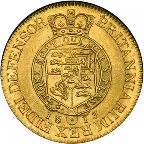 Guinea Reverse Image minted in UNITED KINGDOM in 1813 (1760-20 - George III)  - The Coin Database