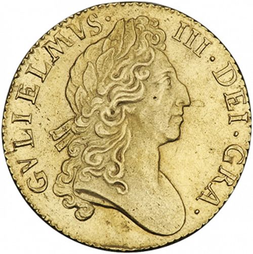 Guinea Obverse Image minted in UNITED KINGDOM in 1697 (1694-01 - William III)  - The Coin Database