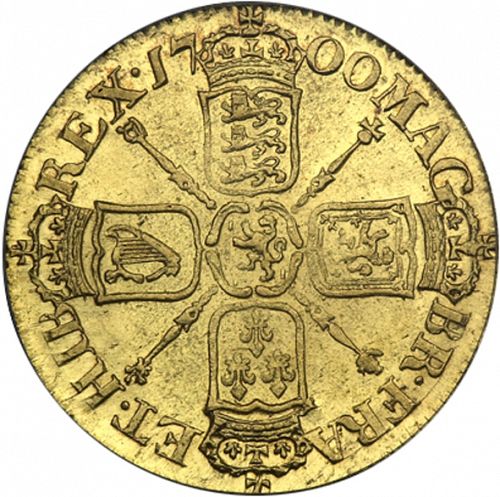 Guinea Reverse Image minted in UNITED KINGDOM in 1700 (1694-01 - William III)  - The Coin Database