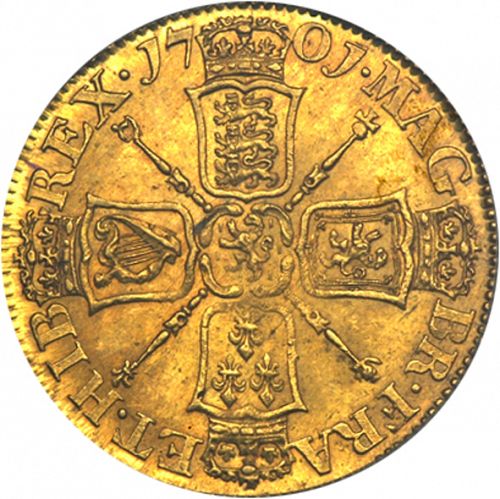 Guinea Reverse Image minted in UNITED KINGDOM in 1701 (1694-01 - William III)  - The Coin Database