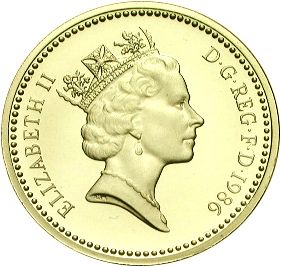 £1 Obverse Image minted in UNITED KINGDOM in 1986 (1971-up  -  Elizabeth II - Decimal Coinage)  - The Coin Database