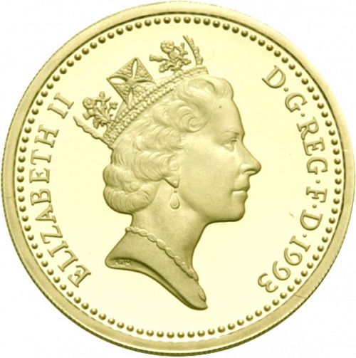 £1 Obverse Image minted in UNITED KINGDOM in 1993 (1971-up  -  Elizabeth II - Decimal Coinage)  - The Coin Database