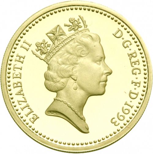 £1 Obverse Image minted in UNITED KINGDOM in 1993 (1971-up  -  Elizabeth II - Decimal Coinage)  - The Coin Database