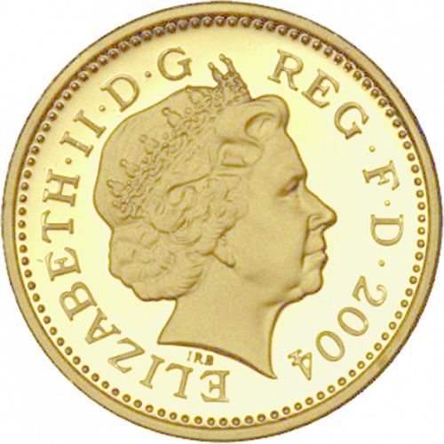 £1 Obverse Image minted in UNITED KINGDOM in 2004 (1971-up  -  Elizabeth II - Decimal Coinage)  - The Coin Database