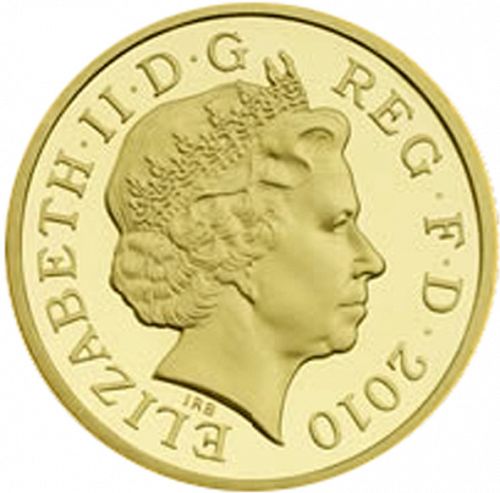 £1 Obverse Image minted in UNITED KINGDOM in 2010 (1971-up  -  Elizabeth II - Decimal Coinage)  - The Coin Database