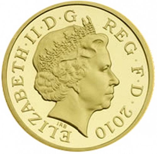 £1 Obverse Image minted in UNITED KINGDOM in 2010 (1971-up  -  Elizabeth II - Decimal Coinage)  - The Coin Database