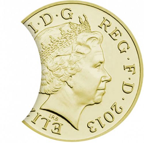 £1 Obverse Image minted in UNITED KINGDOM in 2013 (1971-up  -  Elizabeth II - Decimal Coinage)  - The Coin Database