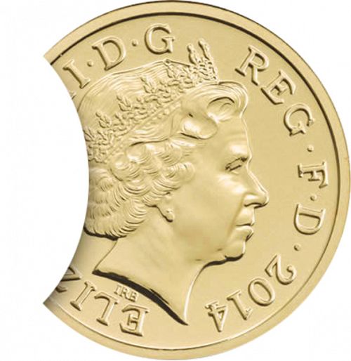 £1 Obverse Image minted in UNITED KINGDOM in 2014 (1971-up  -  Elizabeth II - Decimal Coinage)  - The Coin Database