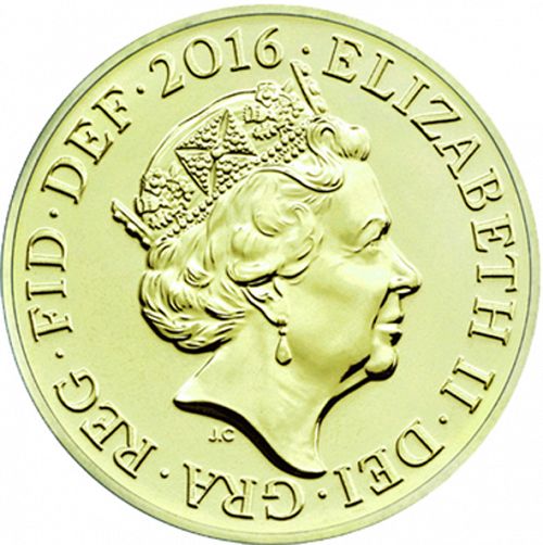£1 Obverse Image minted in UNITED KINGDOM in 2016 (1971-up  -  Elizabeth II - Decimal Coinage)  - The Coin Database