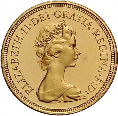 Sovereign Obverse Image minted in UNITED KINGDOM in 1979 (1953-up  -  Elizabeth II - Sovereign)  - The Coin Database