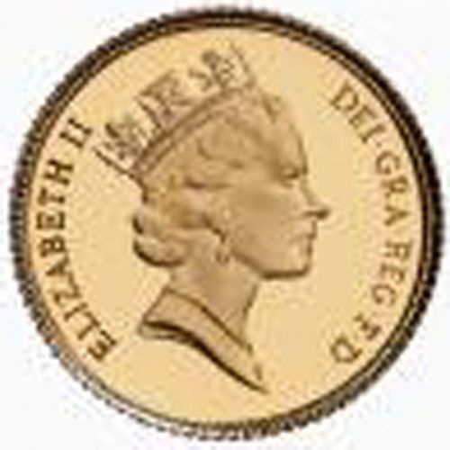 Sovereign Obverse Image minted in UNITED KINGDOM in 1987 (1953-up  -  Elizabeth II - Sovereign)  - The Coin Database