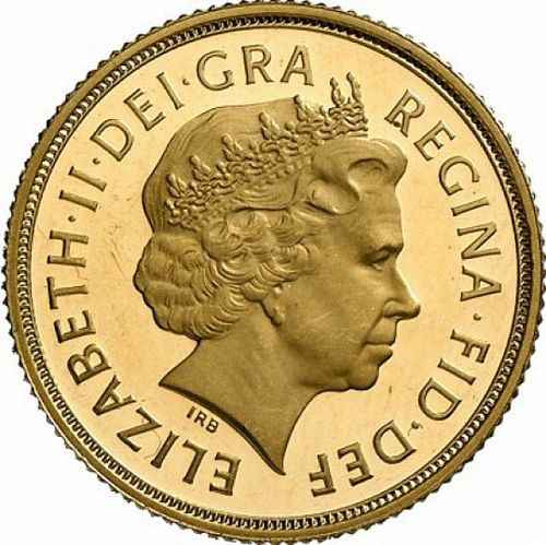 Sovereign Obverse Image minted in UNITED KINGDOM in 2010 (1953-up  -  Elizabeth II - Sovereign)  - The Coin Database