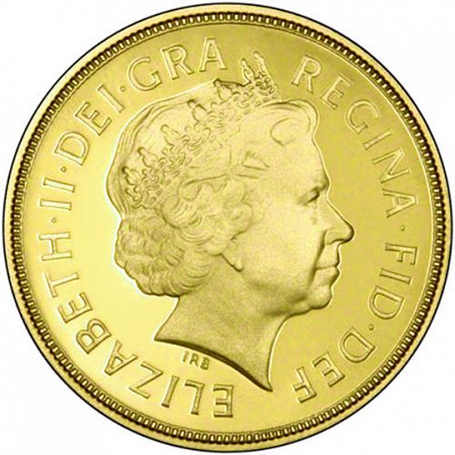 Sovereign Obverse Image minted in UNITED KINGDOM in 2012 (1953-up  -  Elizabeth II - Sovereign)  - The Coin Database