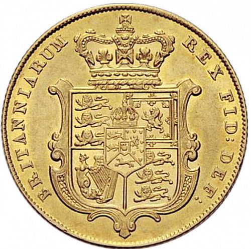 Sovereign Reverse Image minted in UNITED KINGDOM in 1826 (1820-30 - George IV)  - The Coin Database