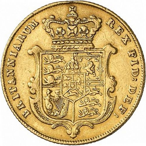 Sovereign Reverse Image minted in UNITED KINGDOM in 1830 (1820-30 - George IV)  - The Coin Database