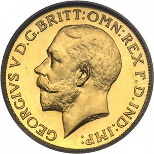 Sovereign Obverse Image minted in UNITED KINGDOM in 1911 (1910-36  -  George V)  - The Coin Database