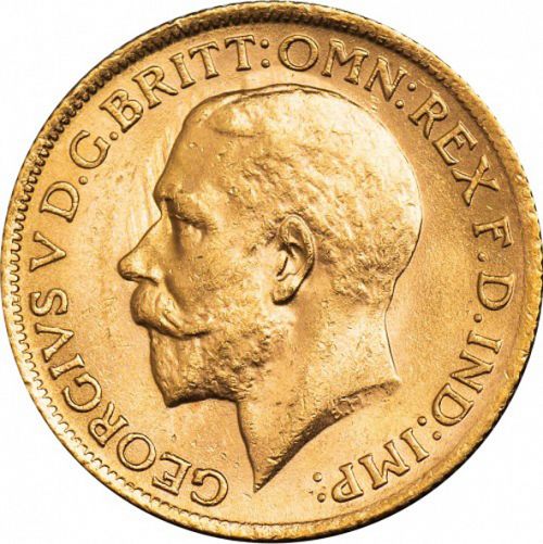 Sovereign Obverse Image minted in UNITED KINGDOM in 1926S (1910-36  -  George V)  - The Coin Database