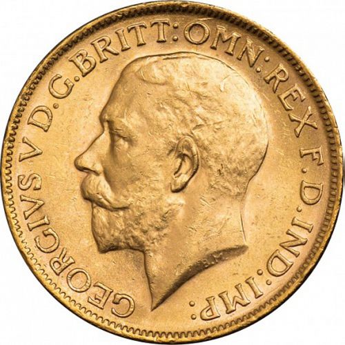 Sovereign Obverse Image minted in UNITED KINGDOM in 1928M (1910-36  -  George V)  - The Coin Database