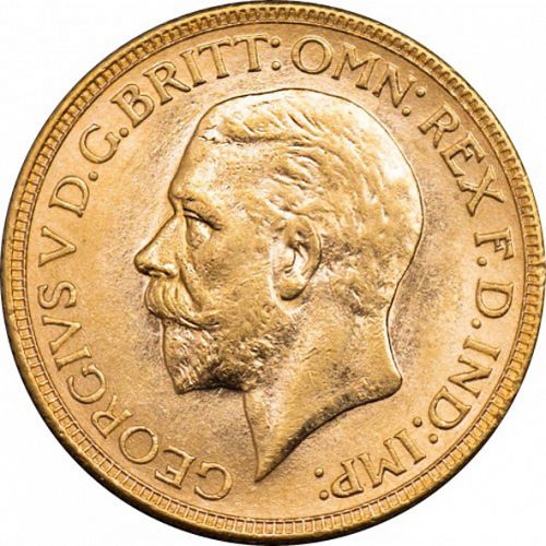 Sovereign Obverse Image minted in UNITED KINGDOM in 1929M (1910-36  -  George V)  - The Coin Database