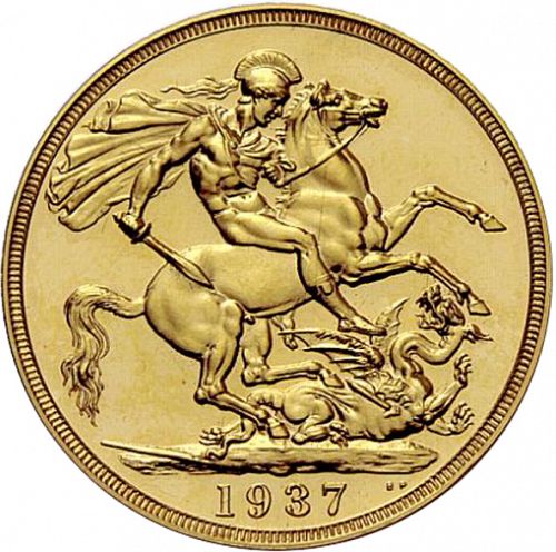 Sovereign Reverse Image minted in UNITED KINGDOM in 1937 (1937-52 - George VI)  - The Coin Database