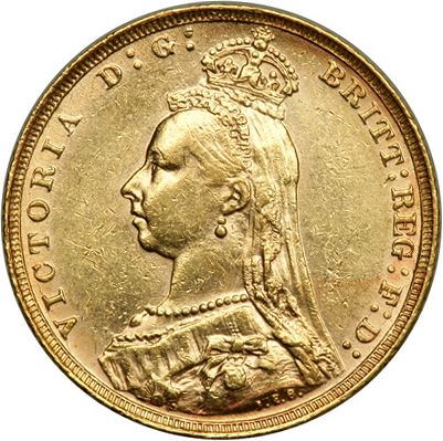 Sovereign Obverse Image minted in UNITED KINGDOM in 1890 (1837-01  -  Victoria)  - The Coin Database