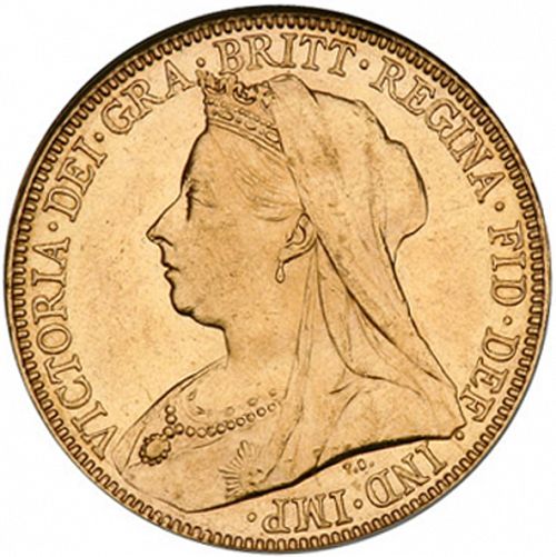 Sovereign Obverse Image minted in UNITED KINGDOM in 1897S (1837-01  -  Victoria)  - The Coin Database