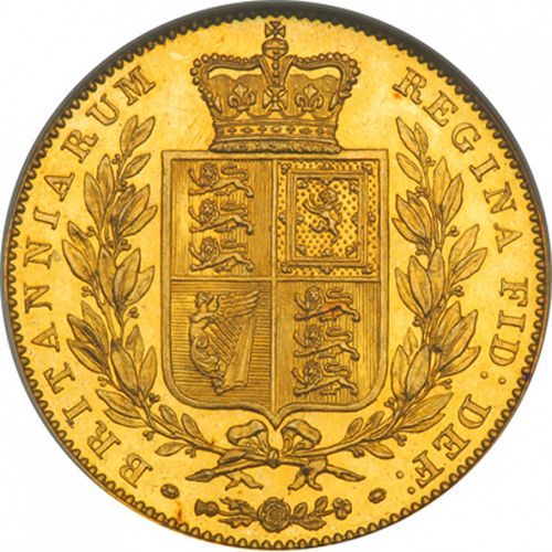 Sovereign Reverse Image minted in UNITED KINGDOM in 1839 (1837-01  -  Victoria)  - The Coin Database