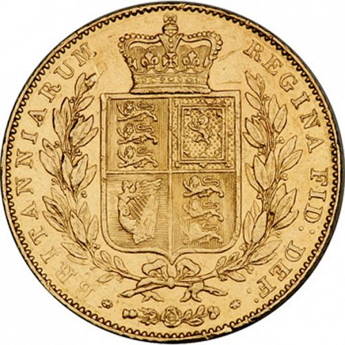Sovereign Reverse Image minted in UNITED KINGDOM in 1843 (1837-01  -  Victoria)  - The Coin Database