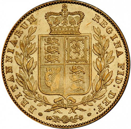 Sovereign Reverse Image minted in UNITED KINGDOM in 1847 (1837-01  -  Victoria)  - The Coin Database