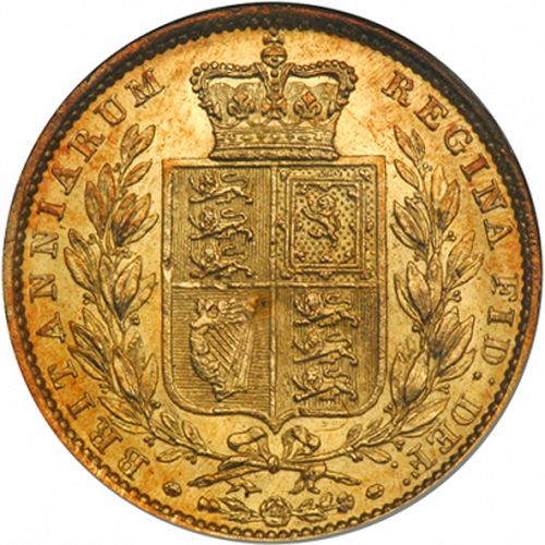 Sovereign Reverse Image minted in UNITED KINGDOM in 1848 (1837-01  -  Victoria)  - The Coin Database