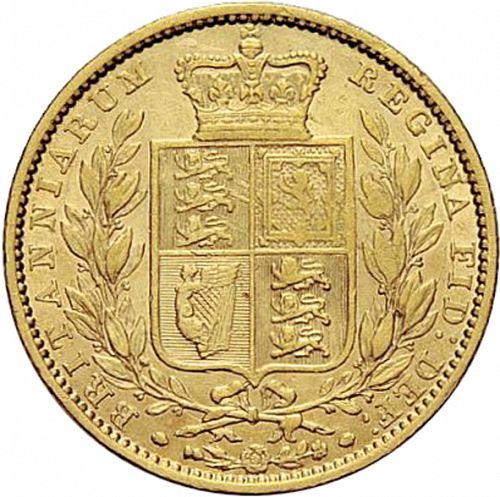 Sovereign Reverse Image minted in UNITED KINGDOM in 1849 (1837-01  -  Victoria)  - The Coin Database