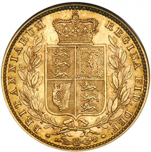 Sovereign Reverse Image minted in UNITED KINGDOM in 1852 (1837-01  -  Victoria)  - The Coin Database