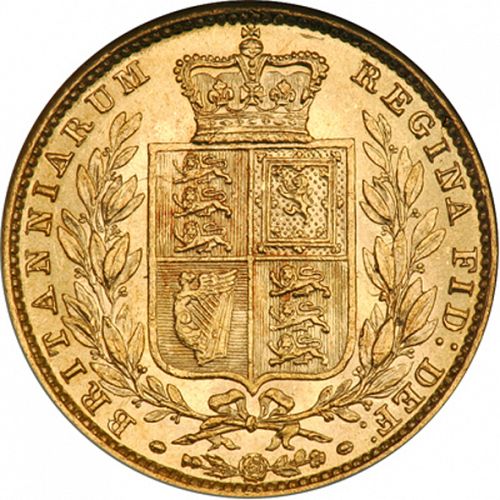 Sovereign Reverse Image minted in UNITED KINGDOM in 1856 (1837-01  -  Victoria)  - The Coin Database