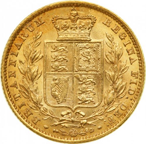 Sovereign Reverse Image minted in UNITED KINGDOM in 1859 (1837-01  -  Victoria)  - The Coin Database