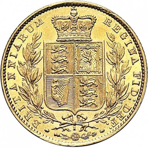 Sovereign Reverse Image minted in UNITED KINGDOM in 1865 (1837-01  -  Victoria)  - The Coin Database