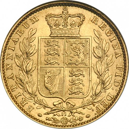 Sovereign Reverse Image minted in UNITED KINGDOM in 1869 (1837-01  -  Victoria)  - The Coin Database