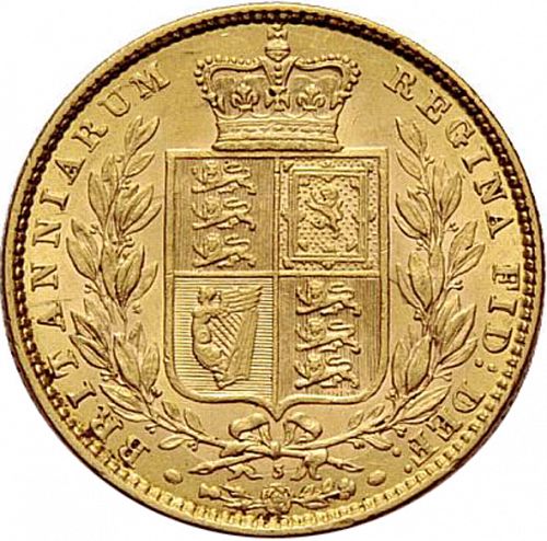 Sovereign Reverse Image minted in UNITED KINGDOM in 1873 (1837-01  -  Victoria)  - The Coin Database