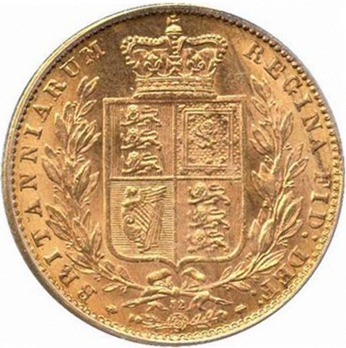 Sovereign Reverse Image minted in UNITED KINGDOM in 1874 (1837-01  -  Victoria)  - The Coin Database