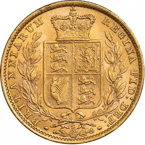 Sovereign Reverse Image minted in UNITED KINGDOM in 1878S (1837-01  -  Victoria)  - The Coin Database